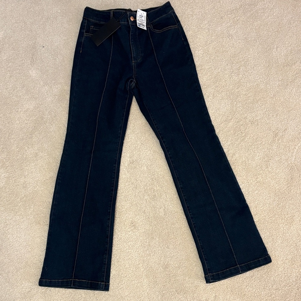 Bagatelle Women's Dark Blue Jeans with front seam